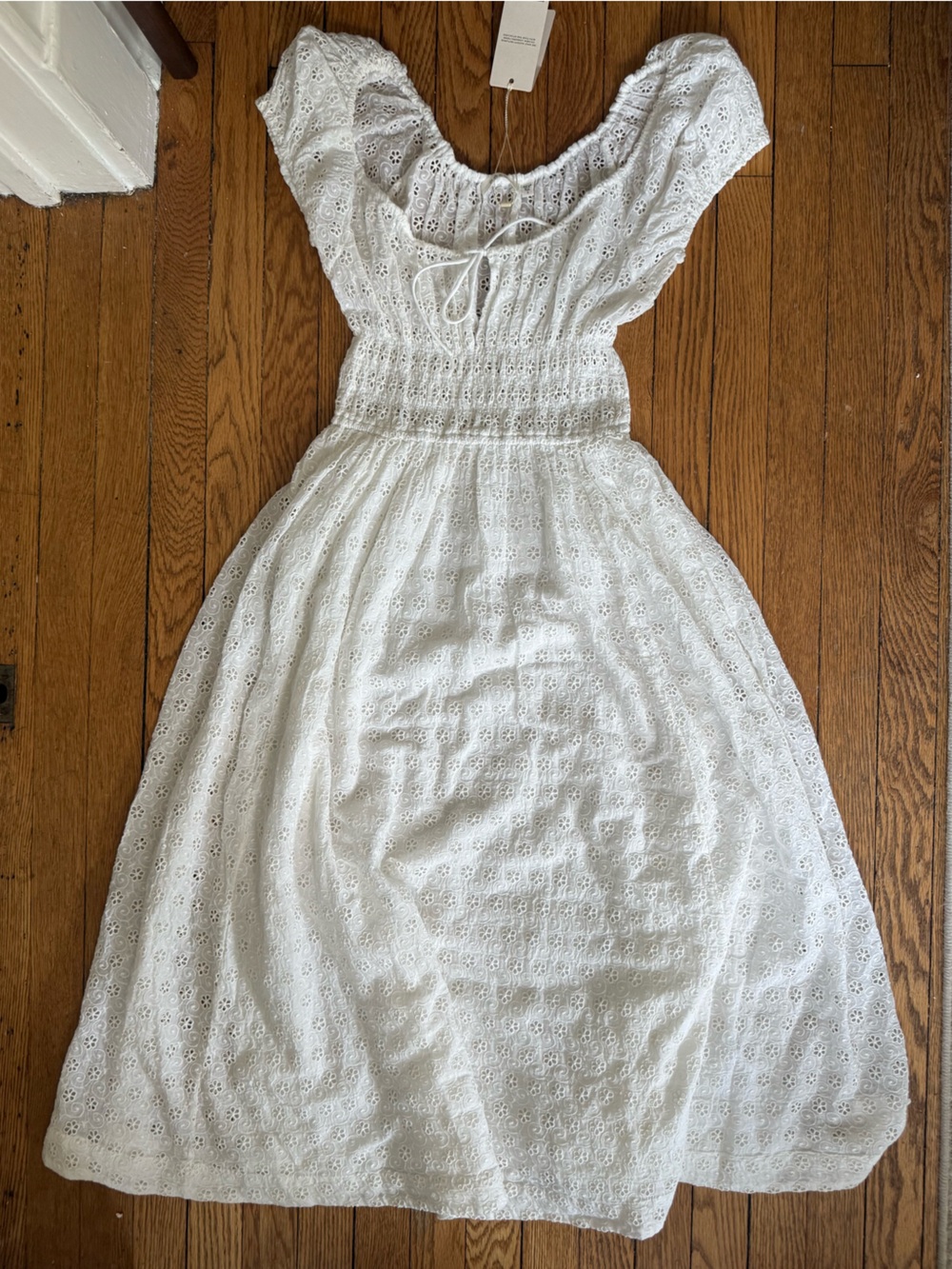 Doen Quinn Dress in Salt Eyelet - Size Small - NWT